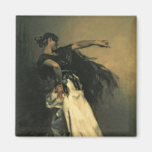 Der spanische Tänzer, Studie für "EL Jaleo", 1882 Kühlschrankmagnete