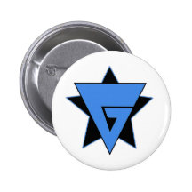 Der Stern-Abzeichen des Grunzens Button