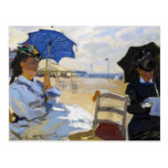 Der Strand bei Trouville Claude Monet Postkarte