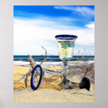 Der Strand-Druck Plakate