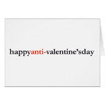 der Tag der glücklichen Anti-Valentinsgrüße Karte