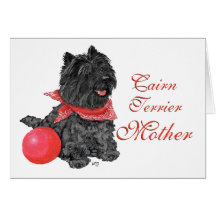 Der Tag Steinhaufen-Terrier-Mutter Grußkarte