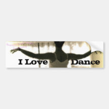 Der Tänzer, i-Liebe-   Tanz Auto Sticker