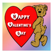 Der Teddybär-Einladung des Valentinsgrußes
