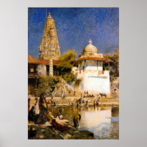 Der Tempel und der Behälter von Walkeschwar in Bom Posterdrucke