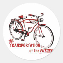 Der Transport der Zukunft Runder Sticker