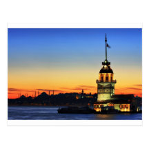 Der Turm-Kiz Kulesi des Mädchens Postkarte