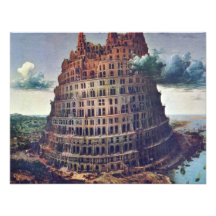 Der Turm von Babel. Durch Pieter Bruegel Personalisierte Ankündigungen