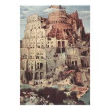 Der Turm von Babel - Pieter Bruegel das Älteste Ankündigung