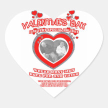 Der Valentinstag-Wunsch eines Mannes Sticker