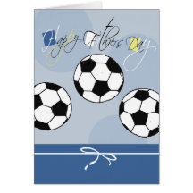 Der Vatertags-Karte Fußball-