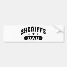 Der Vati des Sheriffs Autoaufkleber