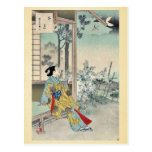 Der vierte Monat durch Mizuno, Toshikata Ukiyoe Postkarten