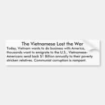 Der Vietnamese verlor den Krieg Autosticker