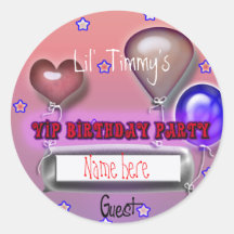 der VIP-Party der Kinder Runder Sticker