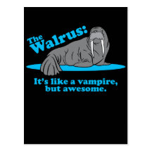 Der Walross-Vampir Postkarten