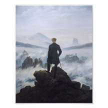 Der Wanderer über dem Meer des Nebels Photographischer Druck