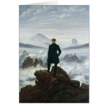 Der Wanderer über dem Meer von Nebel, 1818 Grußkarten