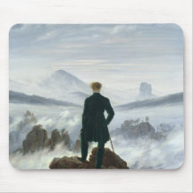 Der Wanderer über dem Meer von Nebel, 1818 Mousepads