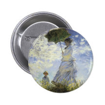 Der Weg, Dame mit einem Sonnenschirm Anstecknadelbutton