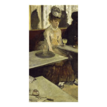Der Wermut Trinker oder das L'Absinthe durch Edgar Fotokartenvorlage
