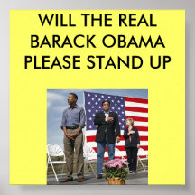 DER WIRKLICHE OBAMA ALIAS DAS CANDYMAN ODER DER ME POSTERDRUCKE