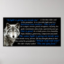 Der Wolf, den Sie füttern Plakatdrucke
