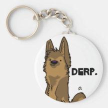 Derp - Schäferhund keychain Schlüsselanhänger