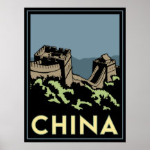 des Asien-Kunst-Dekos der großen Wand der China re Plakat