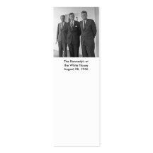 Des Kennedys am Weißen Haus, am 28. August 1963 Visitenkarte