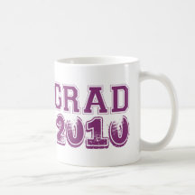 Des Klassenjahres 2010 des Abschlusses lila Gewohn Kaffeetasse