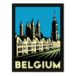 des Kunst-Dekos Belgiens Europa retro Reise Vintag Postkarten
