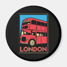 des Kunst-Dekos Londons Westminster England retro  Kühlschrankmagnet