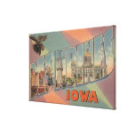 Des Moines, Iowa (Elch-Kopf) Gespannter Galerie Druck