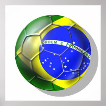 Des Sambafußballs Brasiliens Brasilien brasilianis Posterdrucke