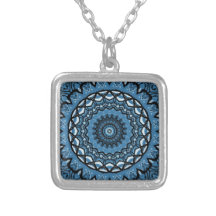 Desaturated Blues-Kaleidoskop Personalisierter Schmuck