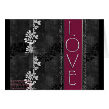 Designer-Liebe Grußkarte