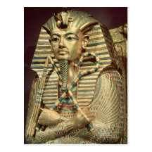 Detail des zweiten mummiform Sarges Postkarten