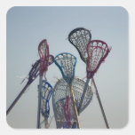 Details des Lacrossespiels Quadratsticker