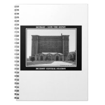 Detroit-Bahnstation Spiral Notizbuch