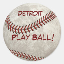 Detroit-Baseball "Spiel-Ball!" Amerikanische Hinte Sticker