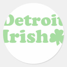 Detroit-Iren Runder Aufkleber