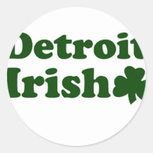 Detroit-Iren Runder Sticker