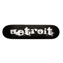 Detroit künstlerisch skateboarddeck