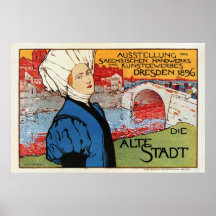 Deutsche artisanic Kunstausstellung Dresden 1896 Posterdruck