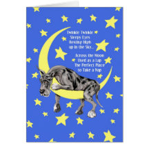 Deutsche Dogge Merle Funkeln Karte