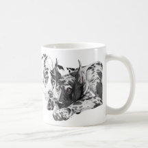 Deutsche Dogge untrennbar Tee Tassen