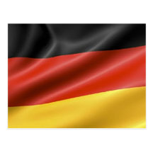 Deutsche Flagge Postkarte