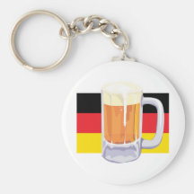 Deutsche Flagge u. Bier Schlüsselanhänger