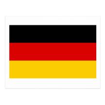 Deutsche Flaggen-Produkte Postkarte